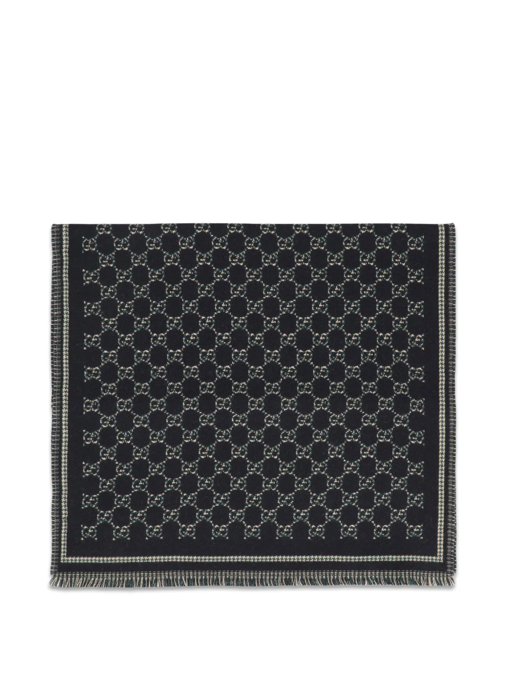 Gucci GG jacquard fringed scarf · One Size