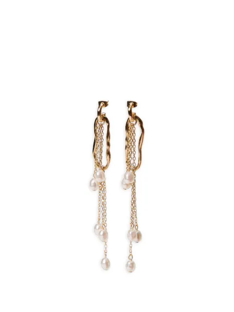 TWINSET earrings with hoops and pearls