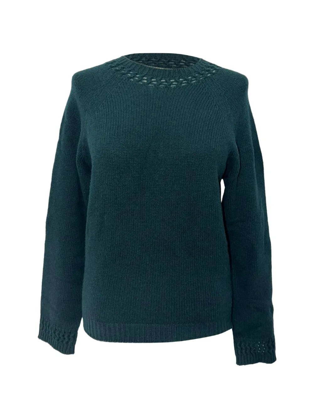 A.P.C. Janet eyelet-detail sweater - Verde