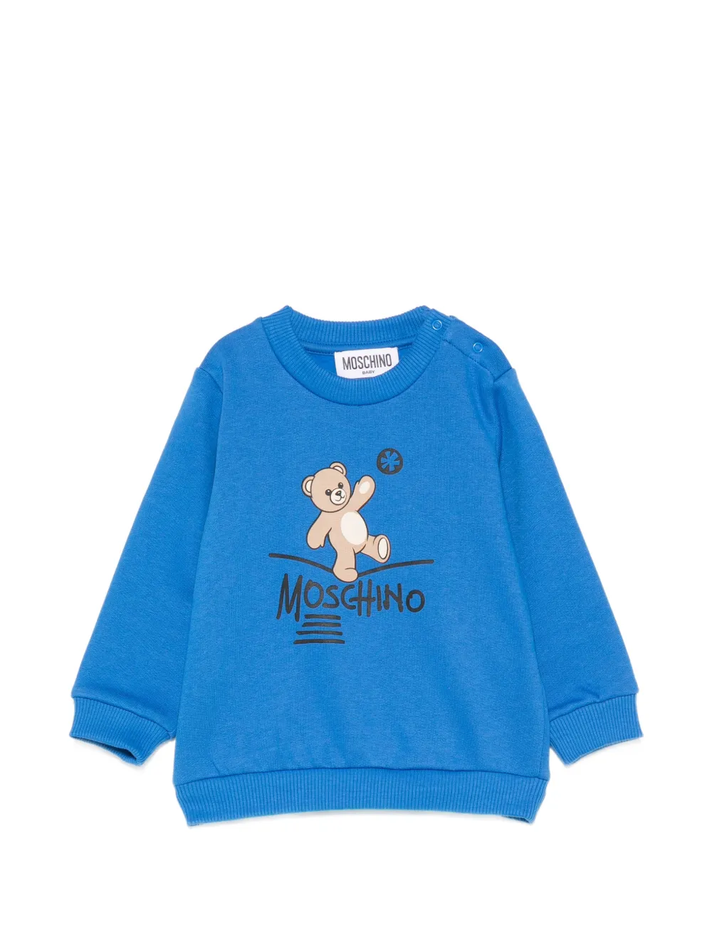 Moschino Kids graphic-print sweatshirt - Blu
