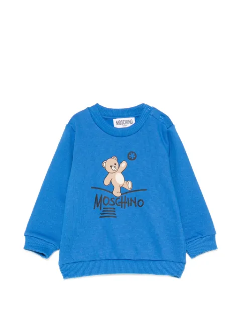 Moschino Kids sudadera con estampado gráfico