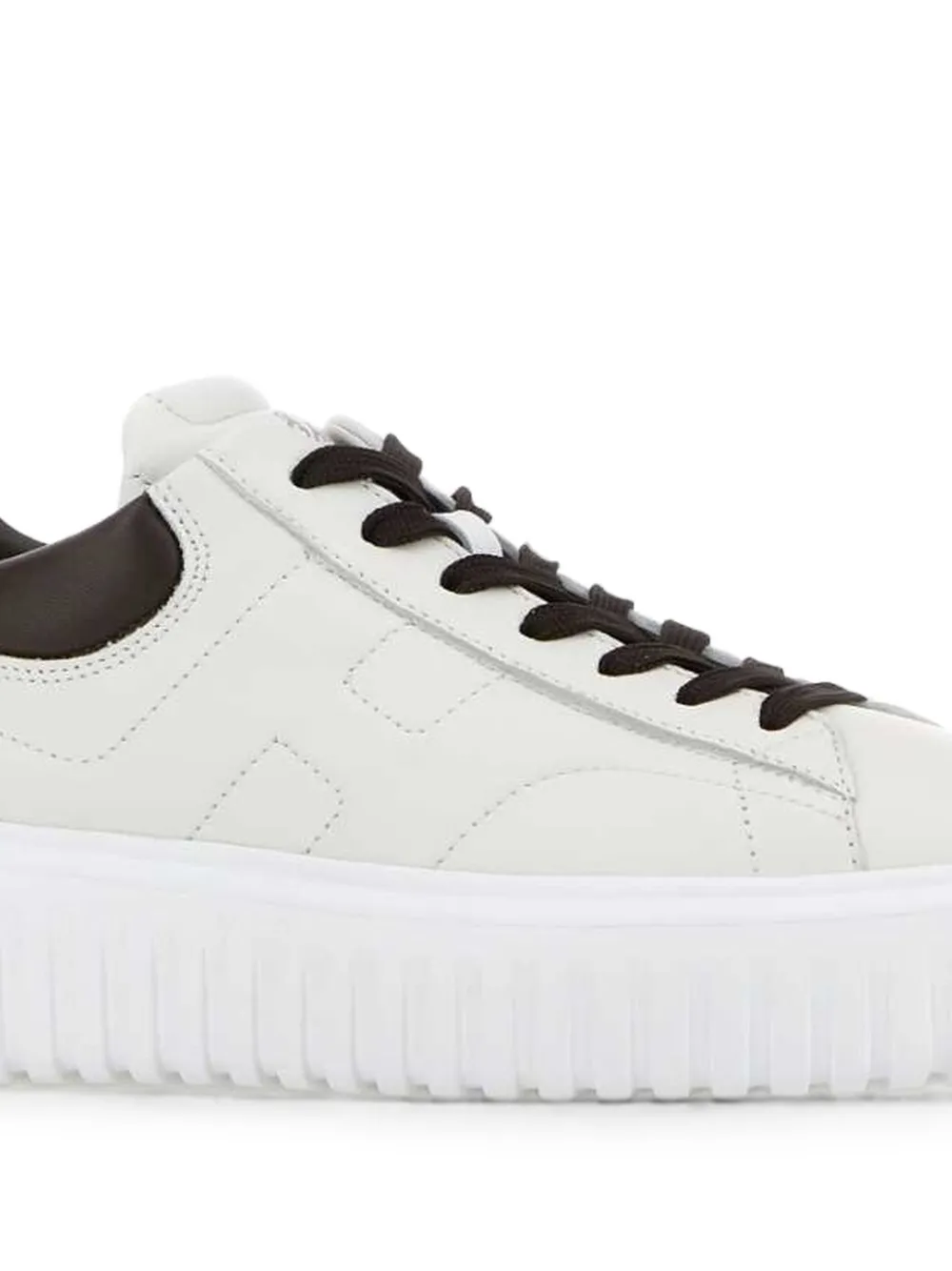 Hogan H-Stripes leather sneakers Wit