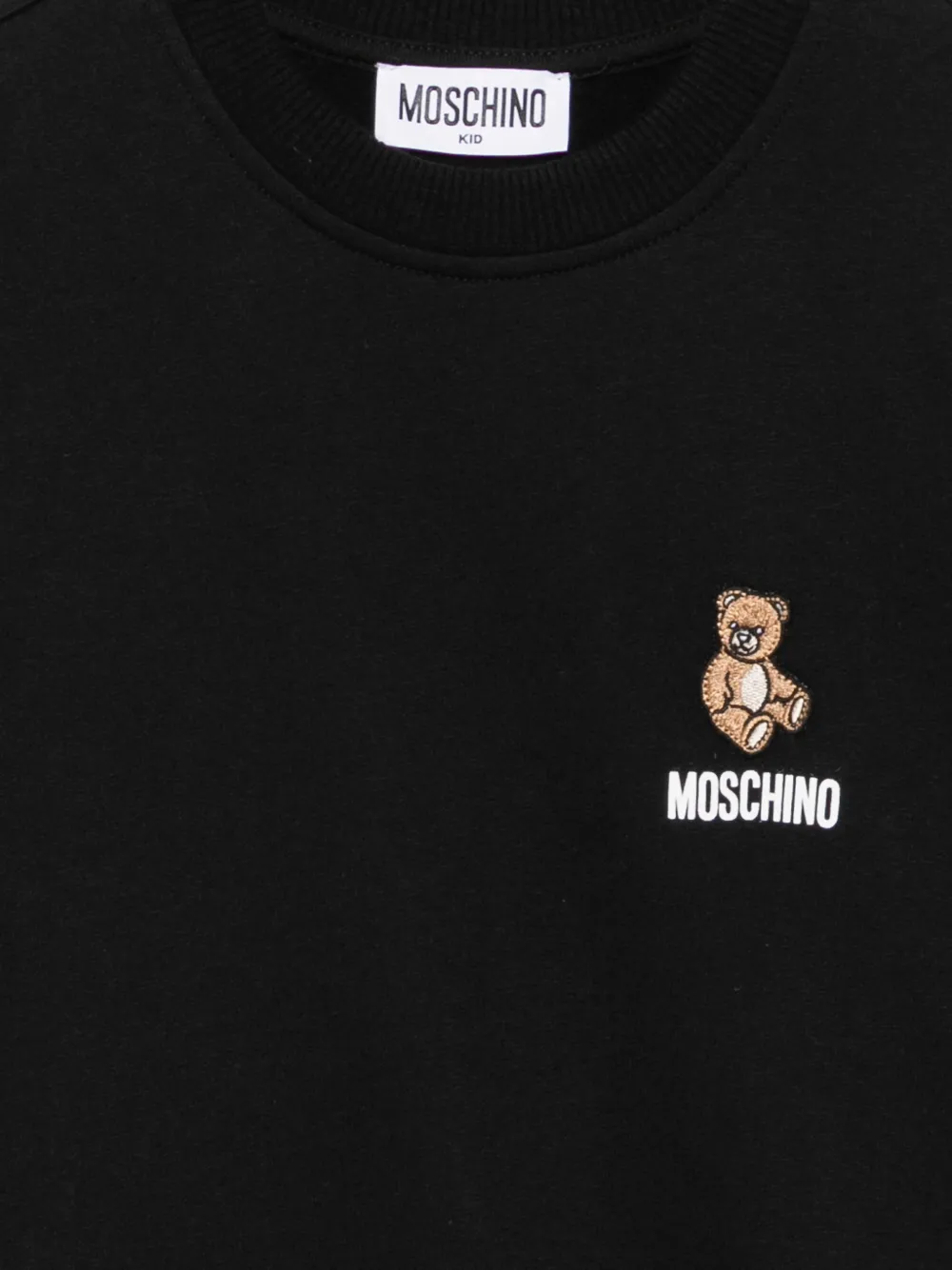 Moschino Kids Sweater met teddybeerpatch Zwart