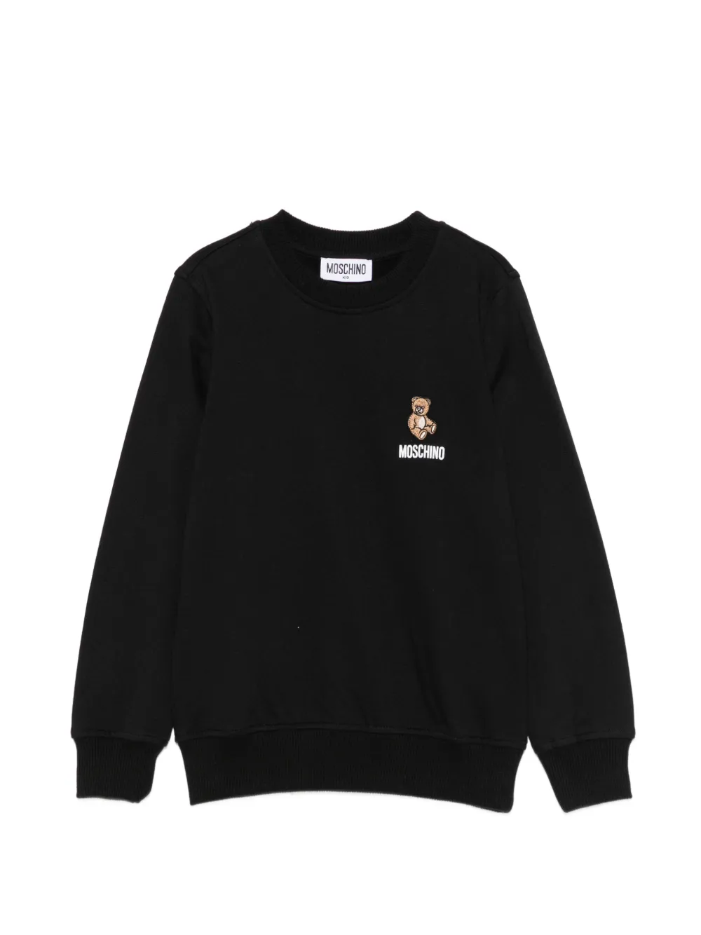 Moschino Kids Teddy Bear-patch sweatshirt - Schwarz