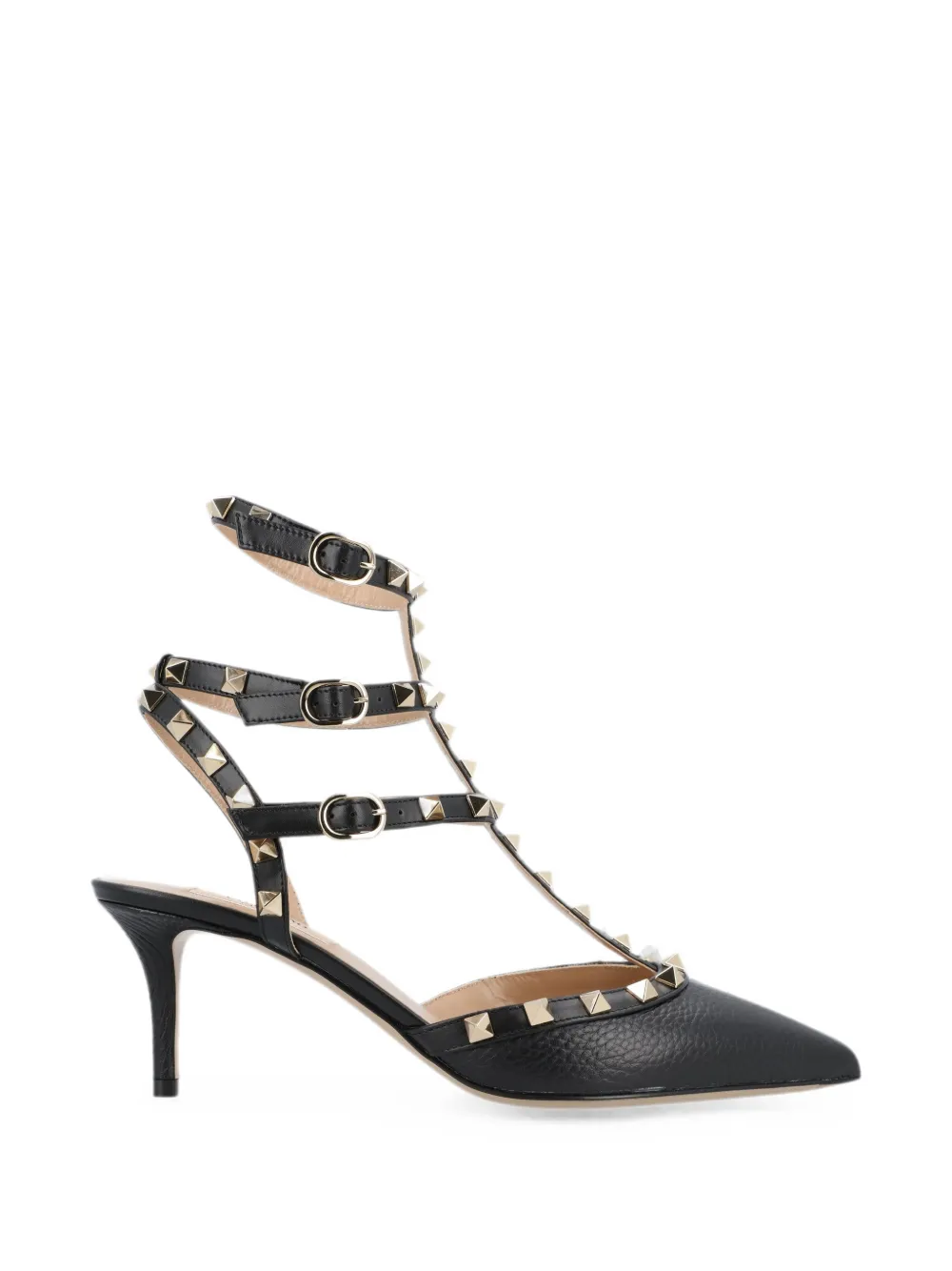 Valentino Garavani Pre-Owned Rockstud cage-construction pumps - Nero