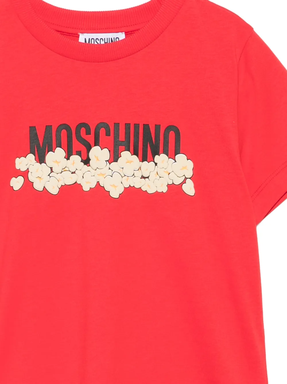 Moschino Kids T-shirt met popcorn-print Rood