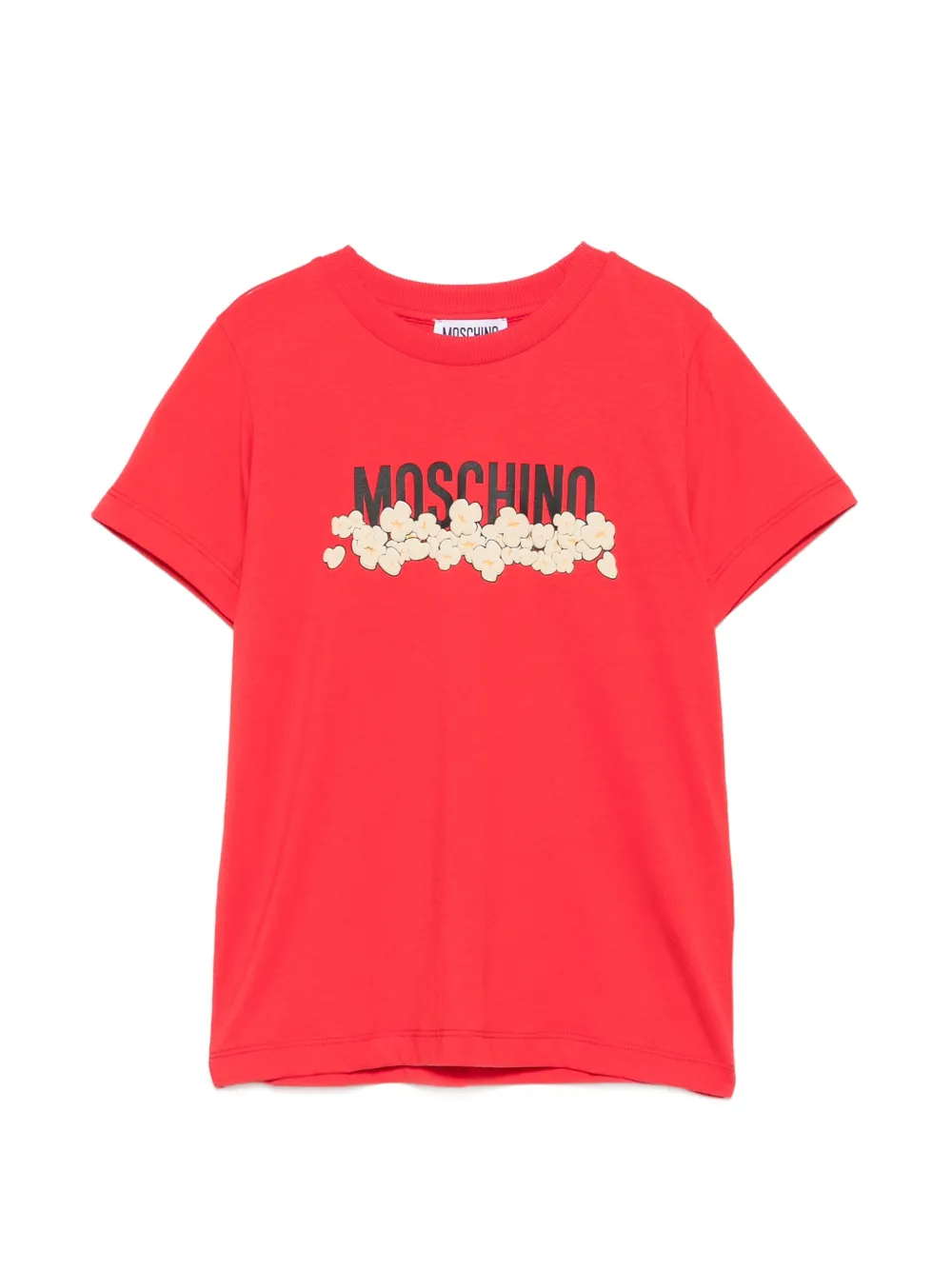 Moschino Kids popcorn-print T-shirt - Rosso