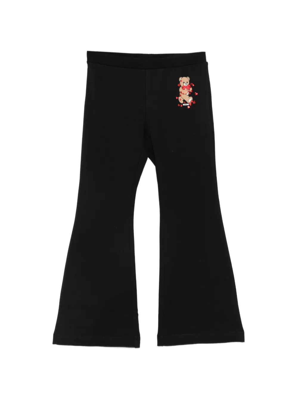 Moschino Kids Teddy Bear flare trousers - Schwarz