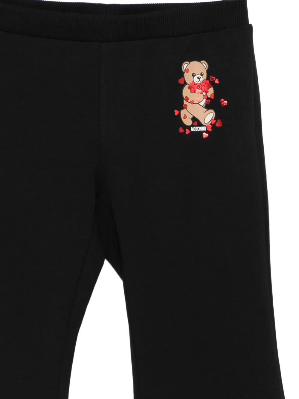 Moschino Kids Teddy Bear flared broek Zwart