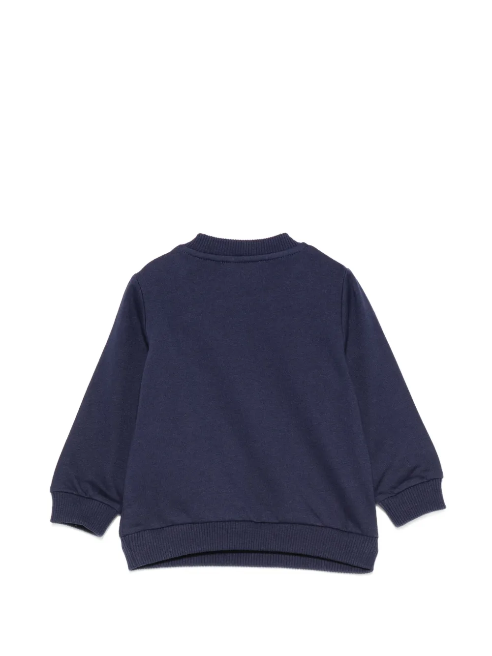 Moschino Kids Sweater met logoprint Blauw