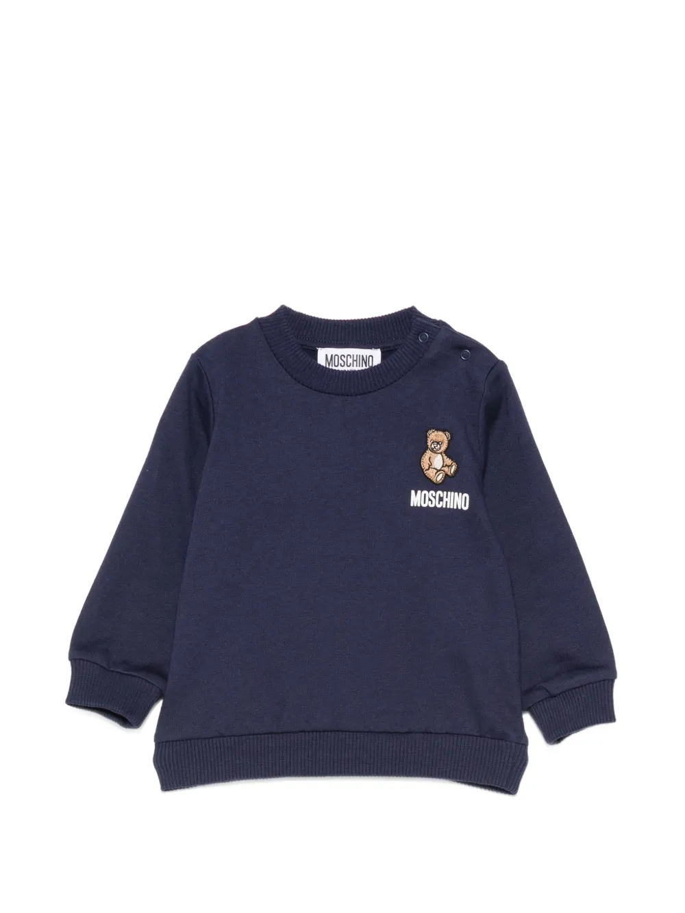 Moschino Kids logo-print sweatshirt - Blau