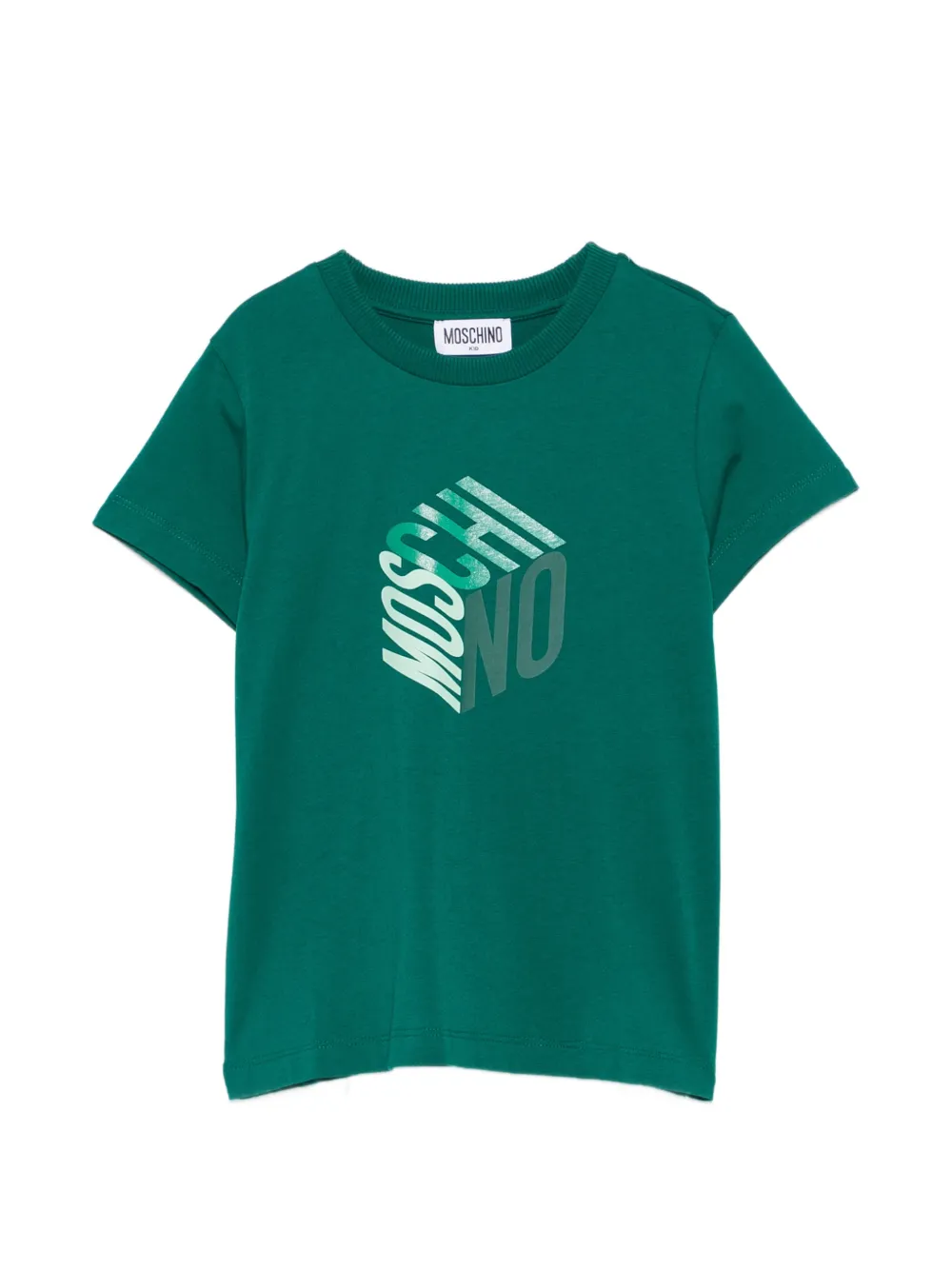 Moschino Kids logo-print T-shirt - Verde
