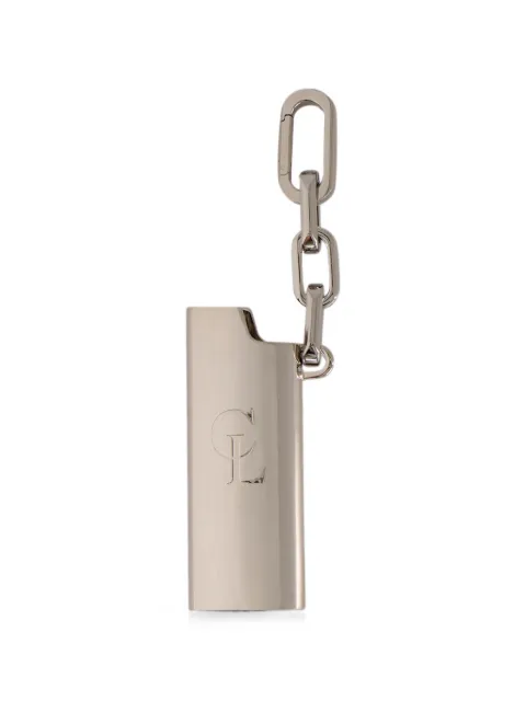 Christian Louboutin logo-engraved chain-link lighter case