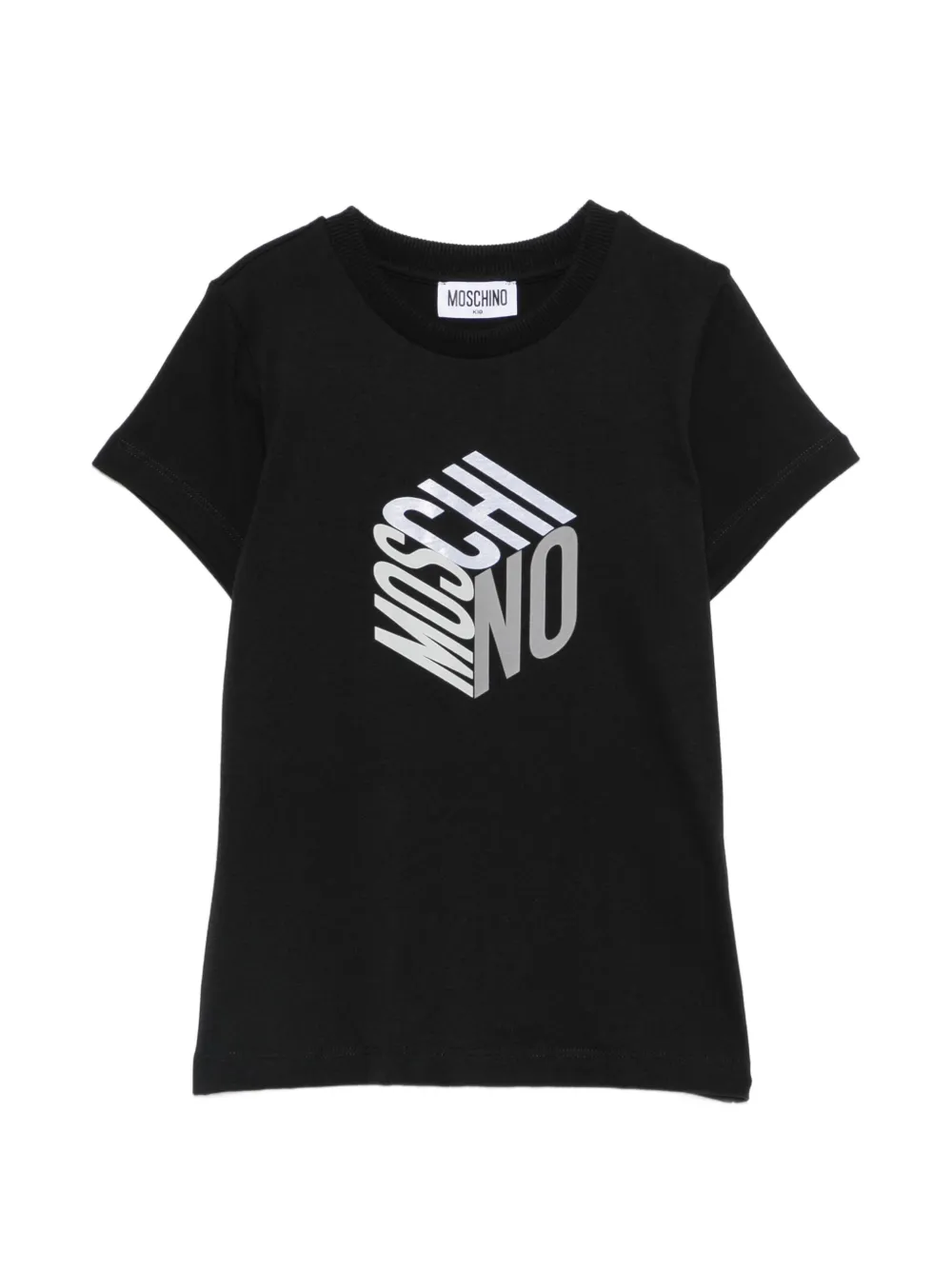 Moschino Kids logo-print T-shirt - Nero