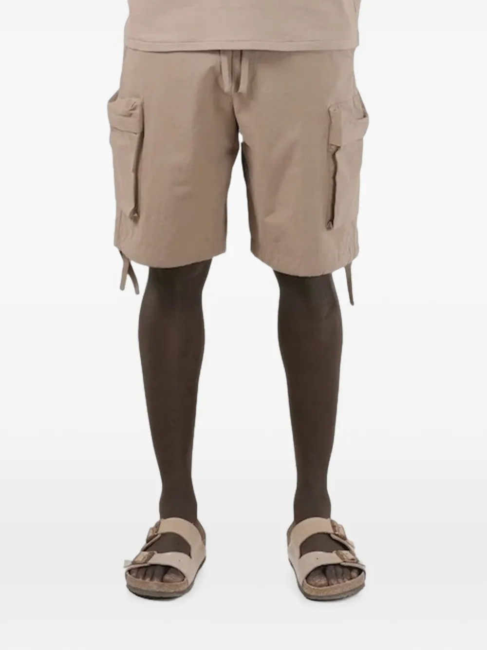 Satta drawstring-waistband cargo shorts - Toni neutri