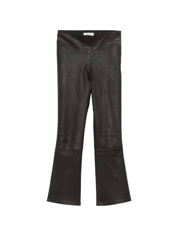 Arma Stretch-leather Trousers in Brown