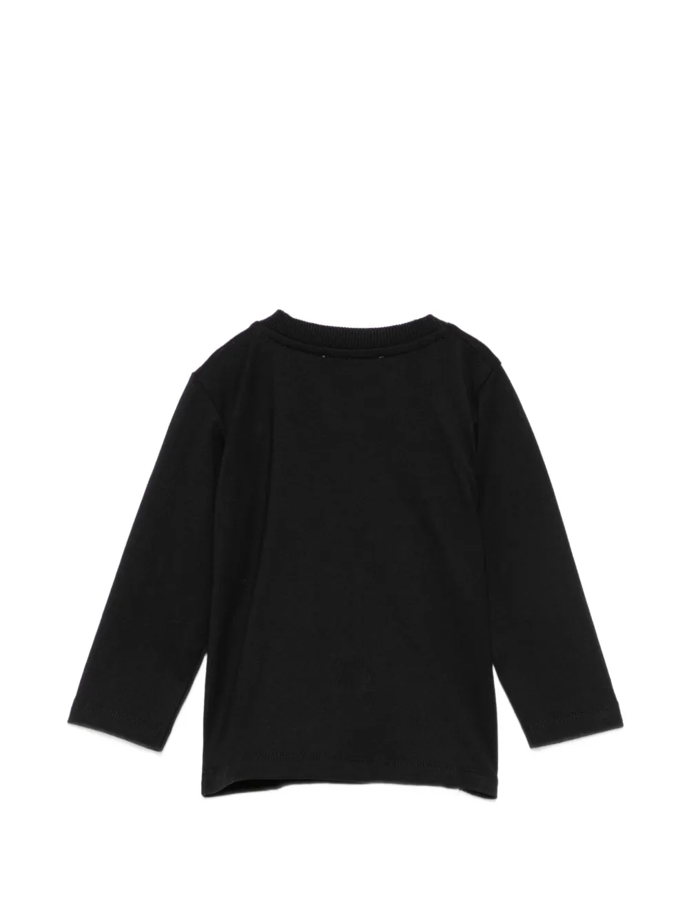 Moschino Kids T-shirt met logoprint Zwart