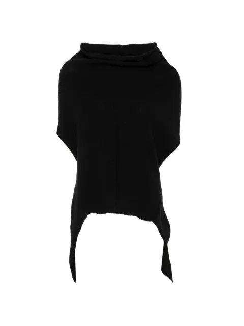 Rick Owens off-shoulder asymmetric-hem sweater