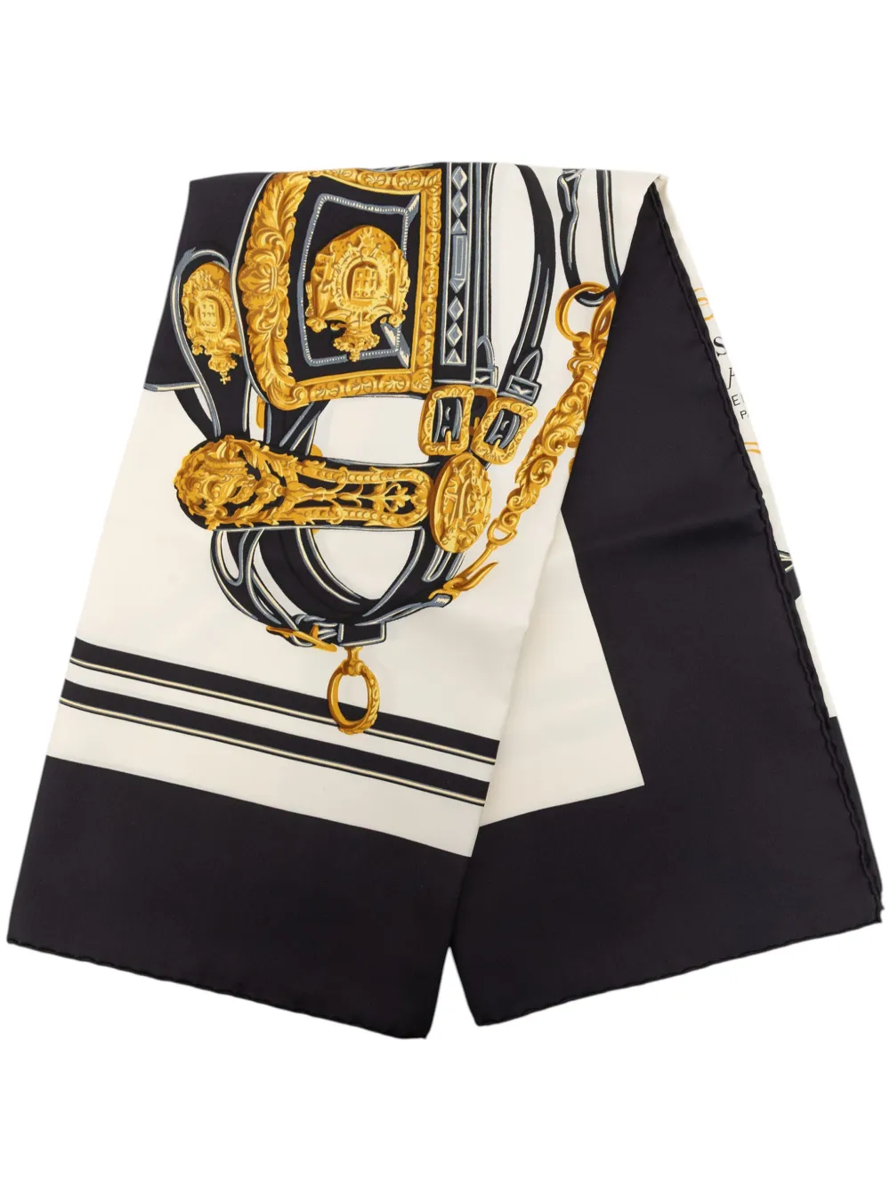 Hermès Pre-Owned 2000-2026 Brides de Gala Silk Scarf 90 scarves - Bianco