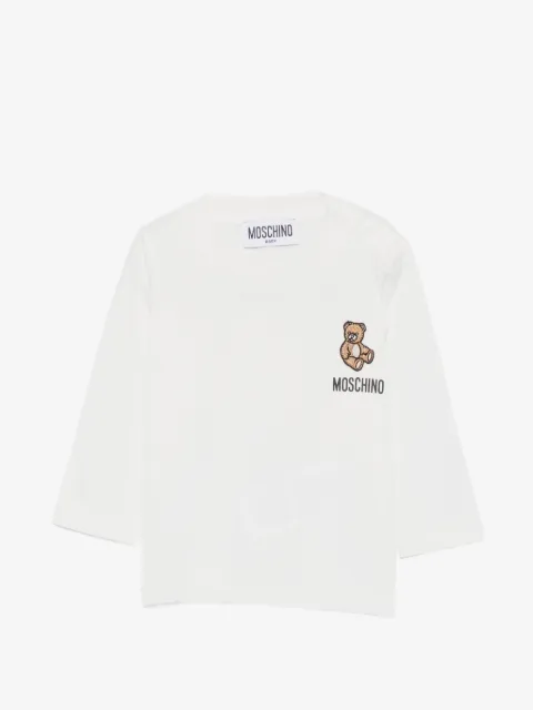Moschino Kids Teddy Bear logo-print T-shirt