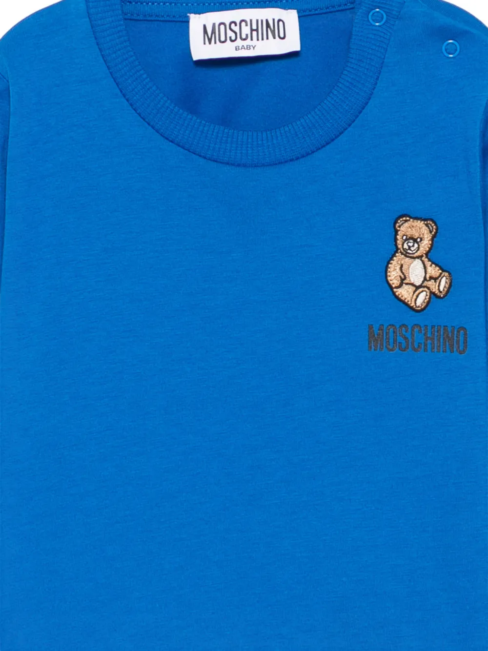 Moschino Kids T-shirt met lange mouwen Blauw