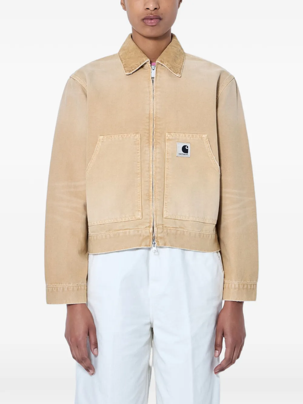 Carhartt WIP canvas zip-up jacket - Nude