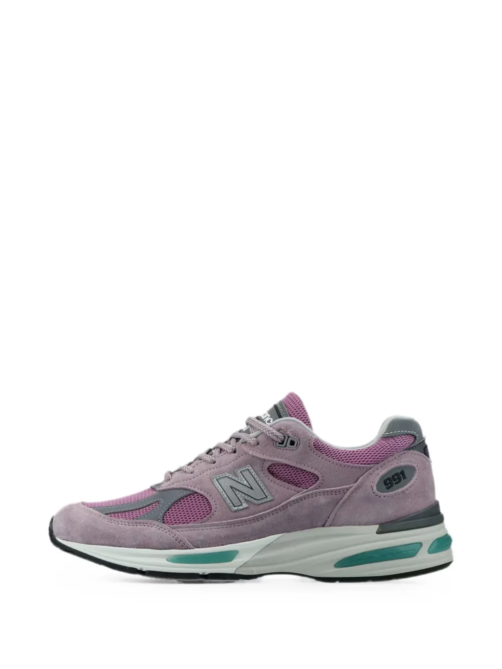 New Balance 991v2 panelled low-top sneakers Paars