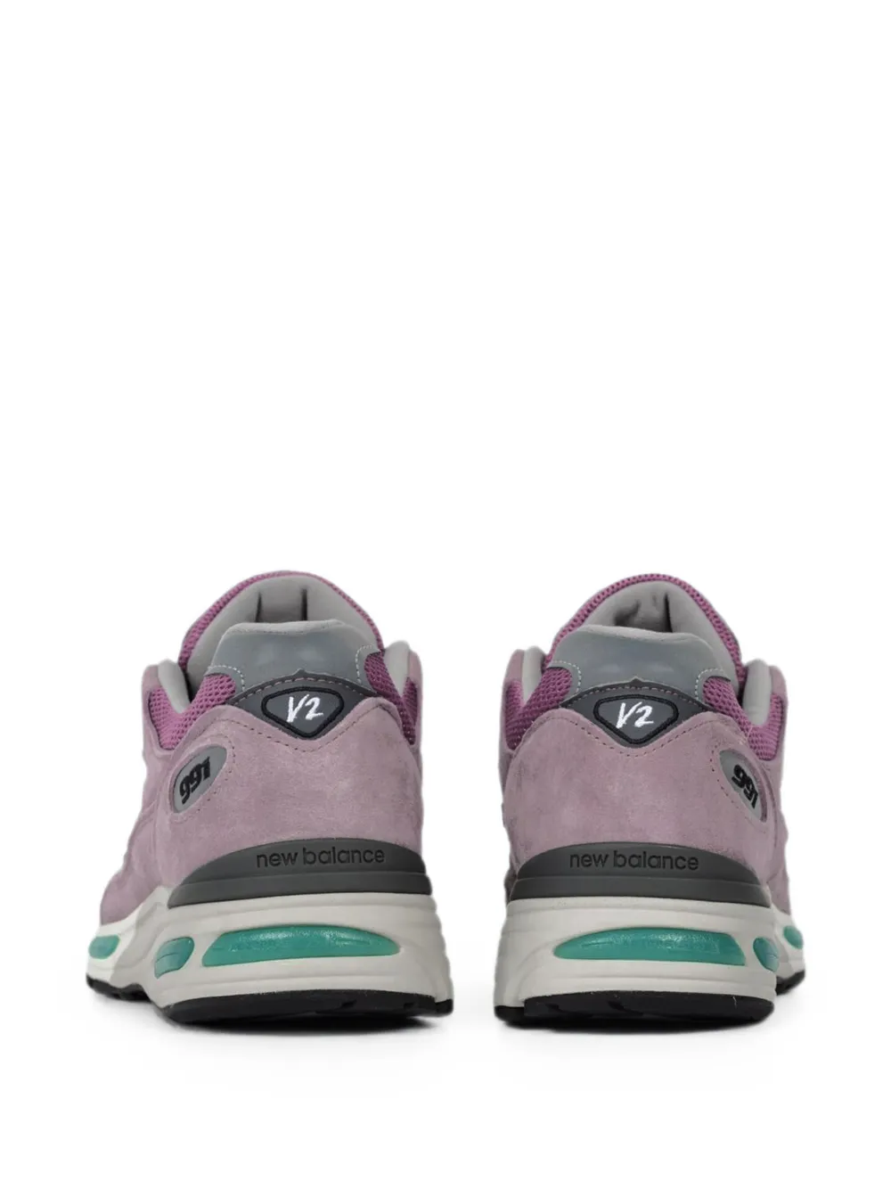 New Balance 991v2 panelled low-top sneakers Paars