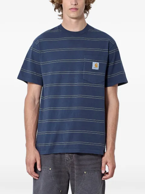 Carhartt WIP Bert Pocket striped chest-pocket T-shirt