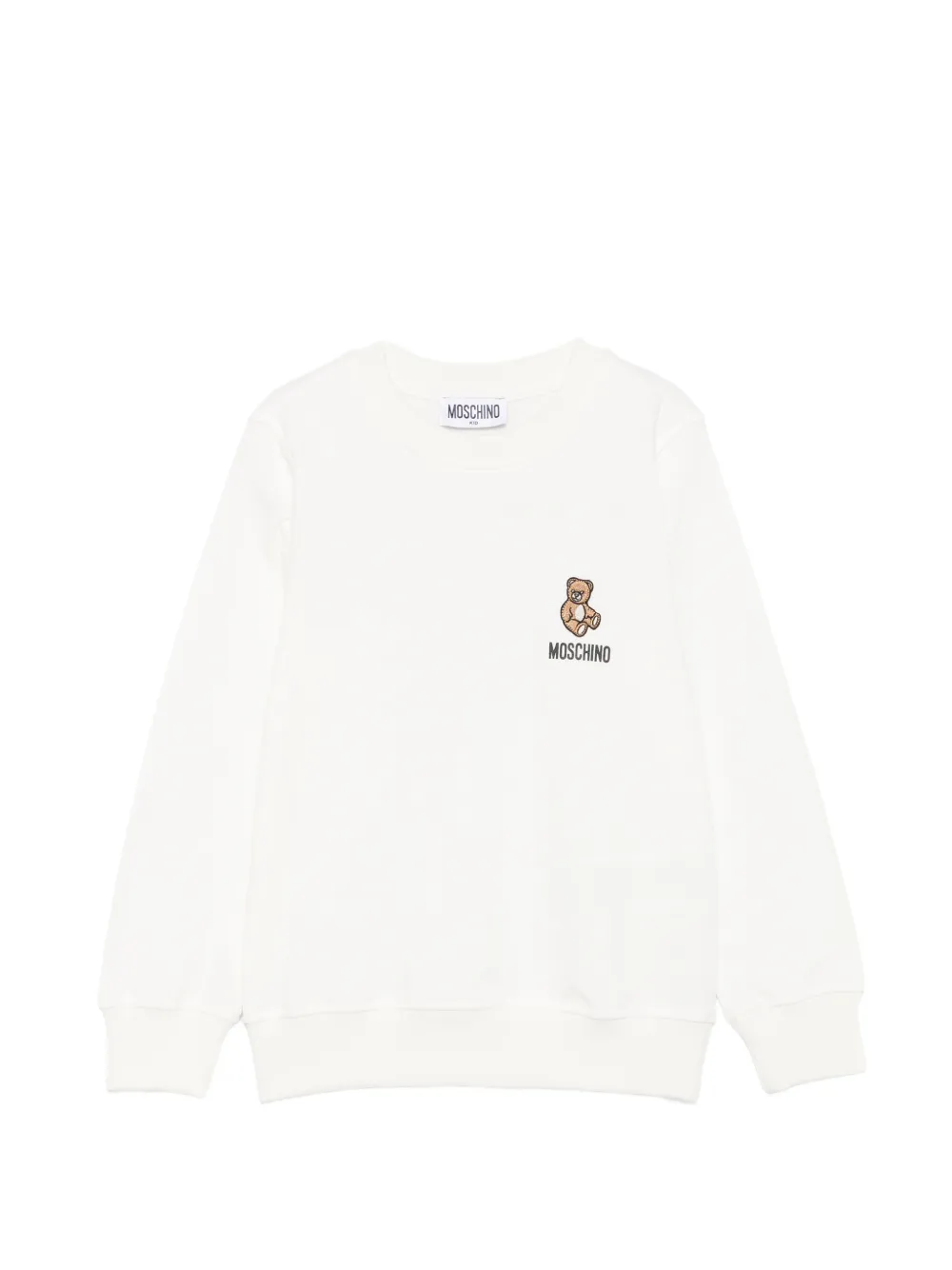 Moschino Kids Teddy Bear logo-print sweatshirt - Toni neutri