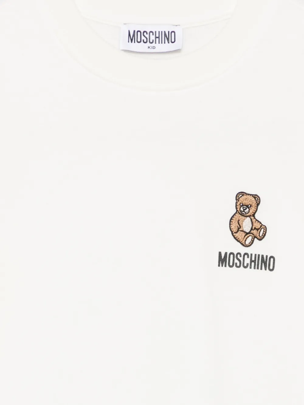 Moschino Kids Sweater met logoprint Beige