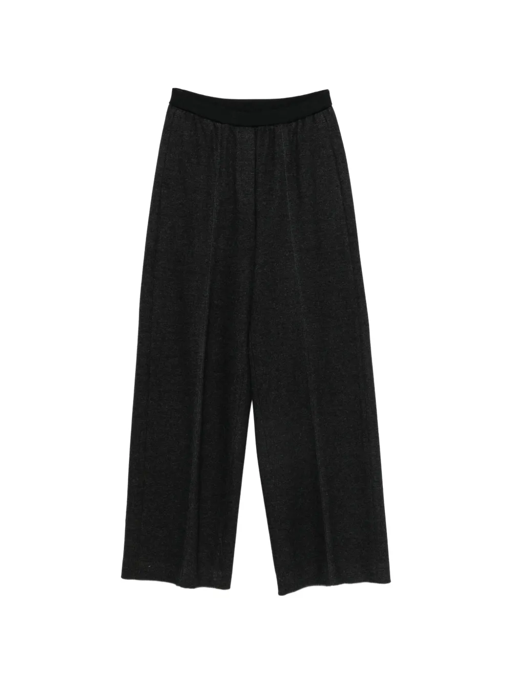 Peserico pressed-crease wide-leg trousers - Nero