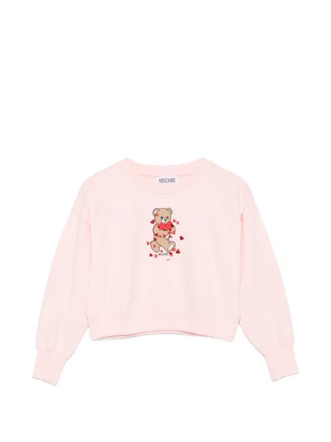Moschino Kids sweat à imprimé coeur Teddy Bear