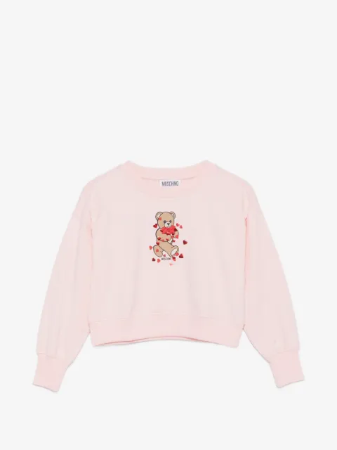 Moschino Kids sudadera Teddy Bear con corazón estampado