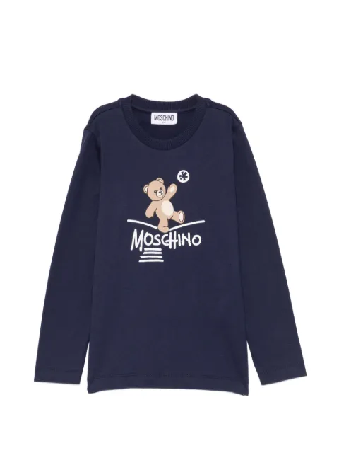 Moschino Kids T-shirt Teddy Bear con logo