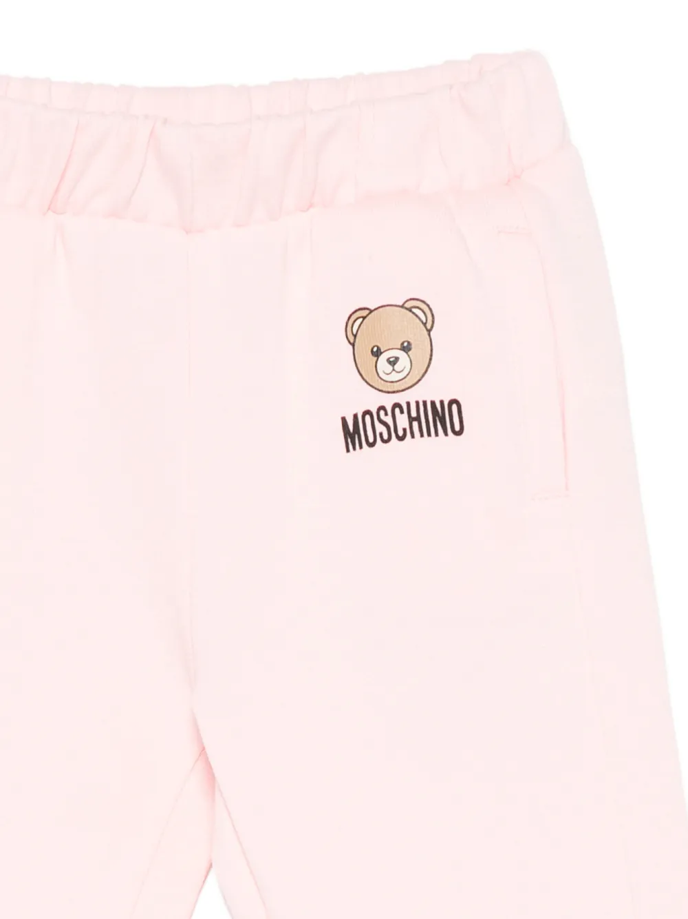 Moschino Kids Trainingsbroek met logoprint Roze
