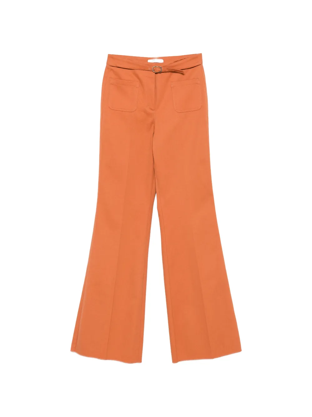 Dorothee Schumacher belted flared trousers - Orange