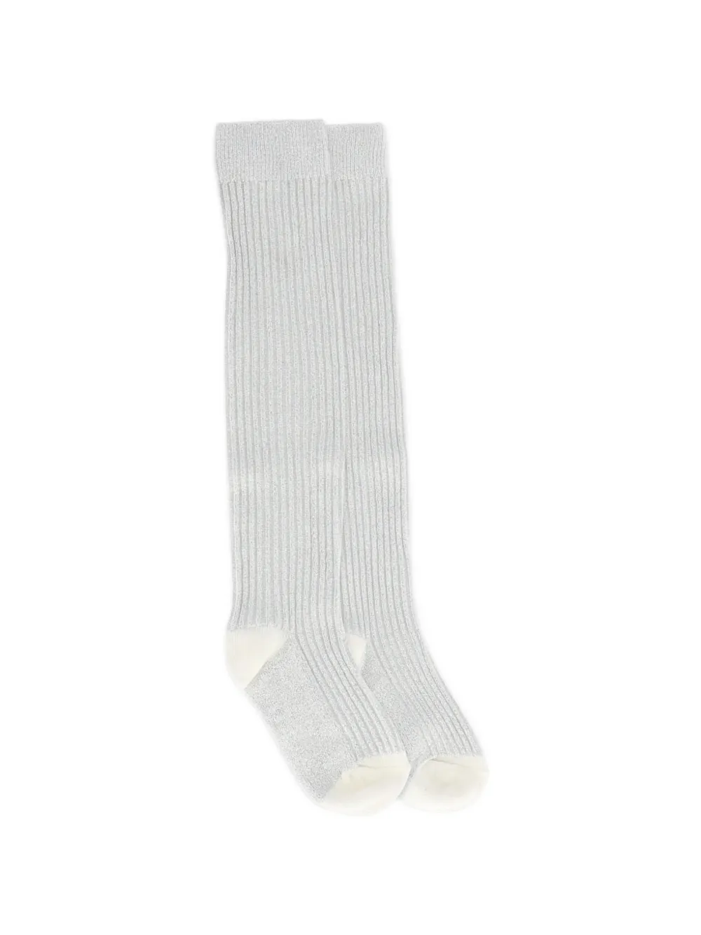 ANGEL'S FACE KIDS Lucy Sparkle ribbed-knit socks - Argento