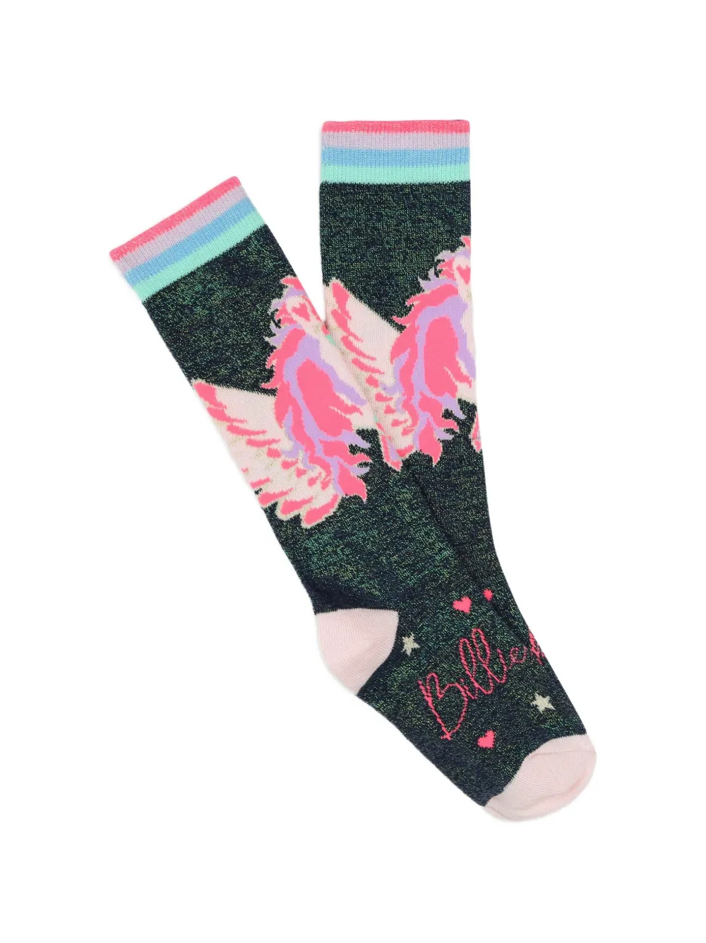 Billieblush Sokken met eenhoorn-intarsia Blauw