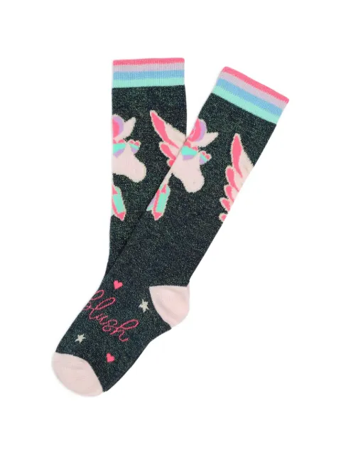 Billieblush calcetines con motivo de unicornio en intarsia