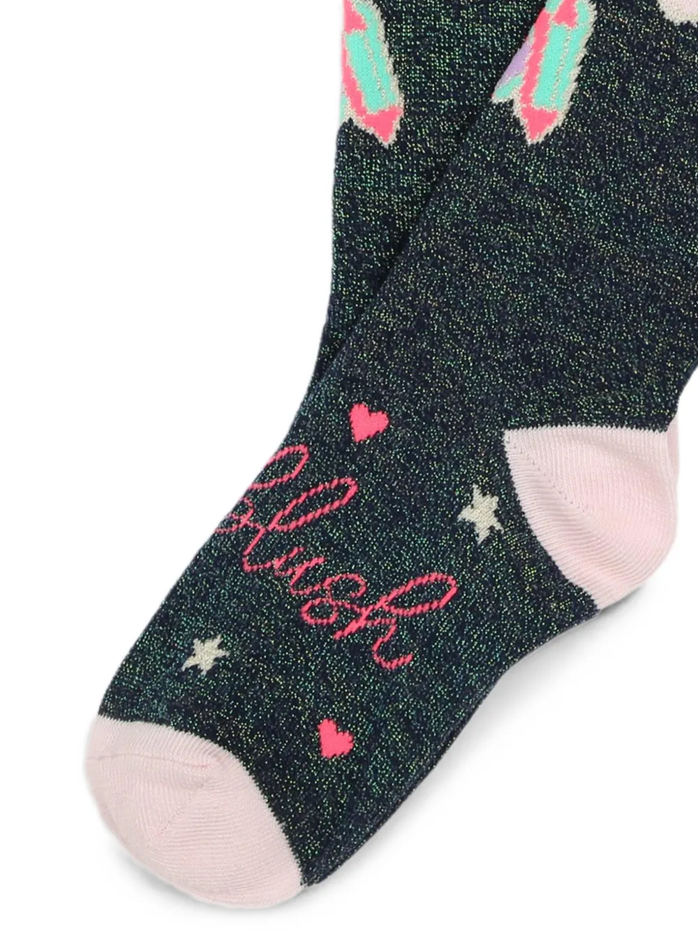 Billieblush Sokken met eenhoorn-intarsia Blauw
