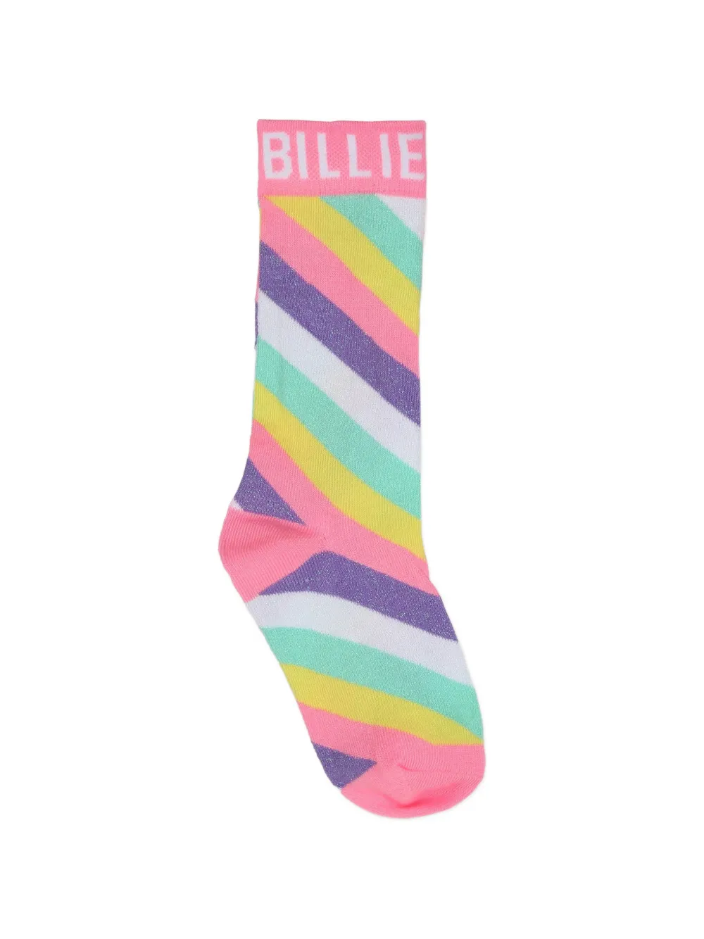 Billieblush Gestreepte sokken met glitter-effect Roze