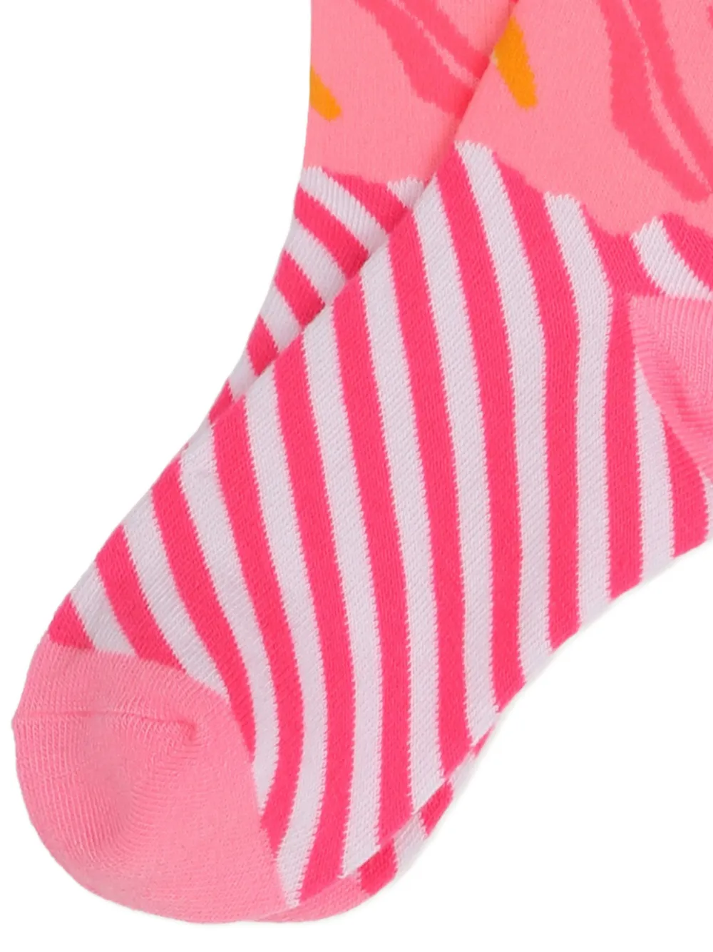 Billieblush Gestreepte sokken met logo-intarsia Roze