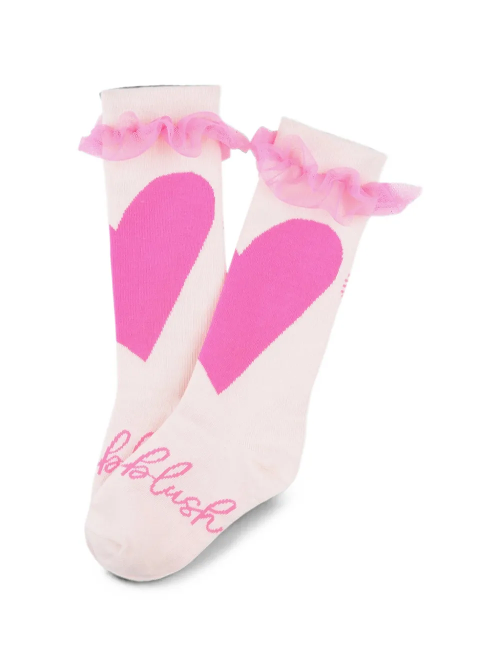 Billieblush Sokken met ruches en hartpatroon Roze