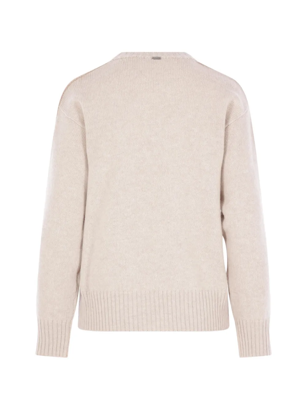 Herno Trui met geribbelde afwerking Beige