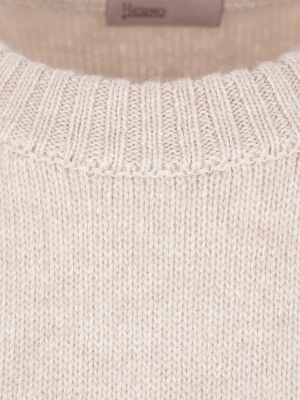 Herno Trui met geribbelde afwerking Beige