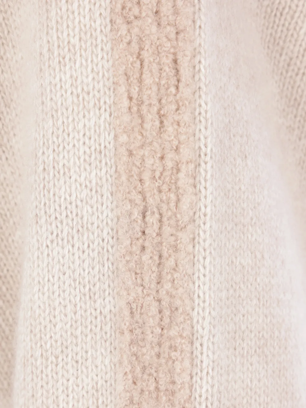Herno Trui met geribbelde afwerking Beige