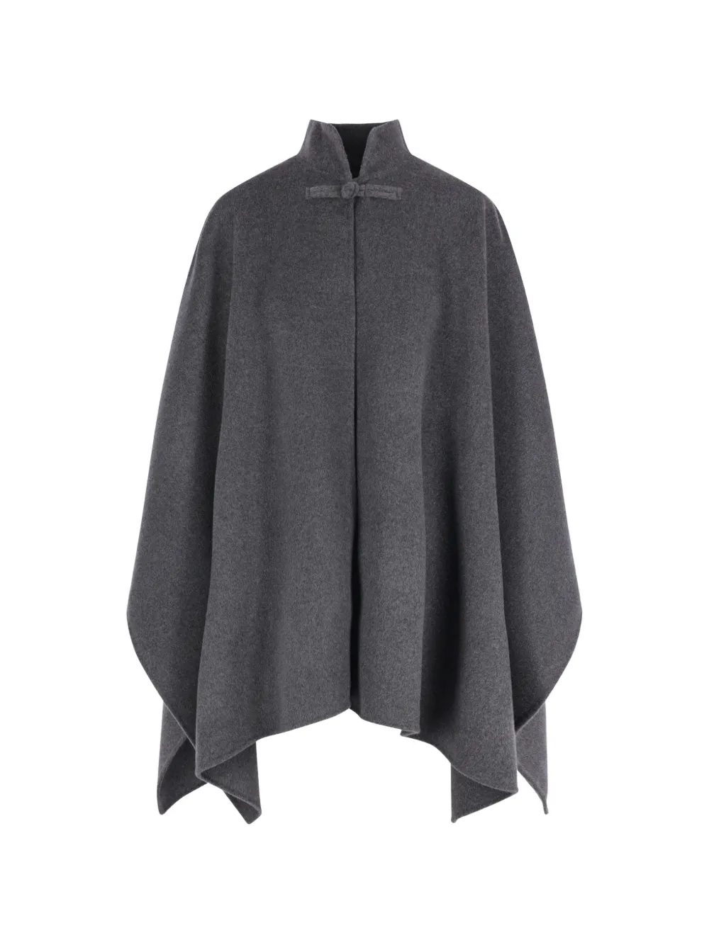 Róhe pankou-knot stand-collar cape - Grau