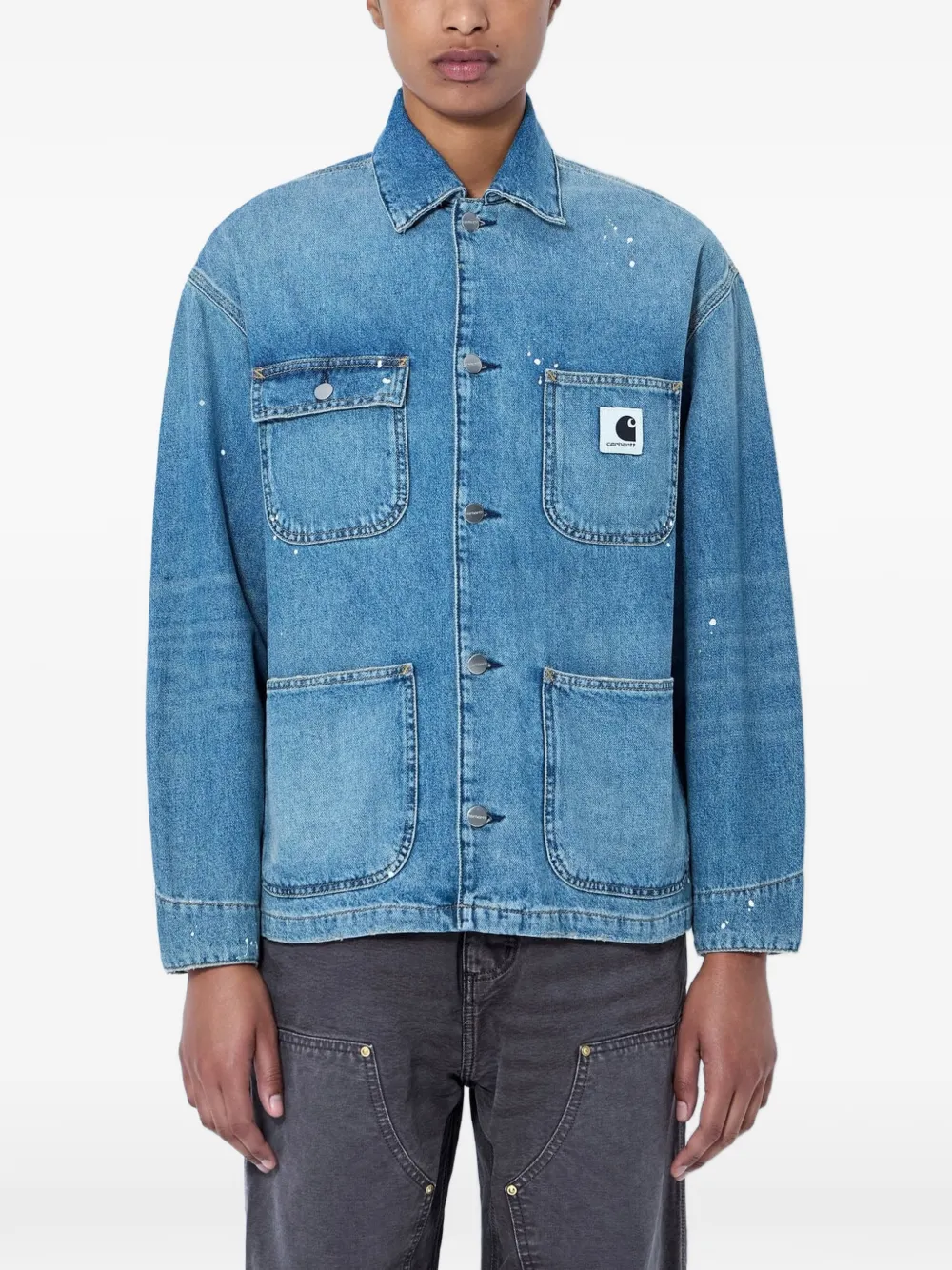 Carhartt WIP patch-pocket denim jacket - Blau