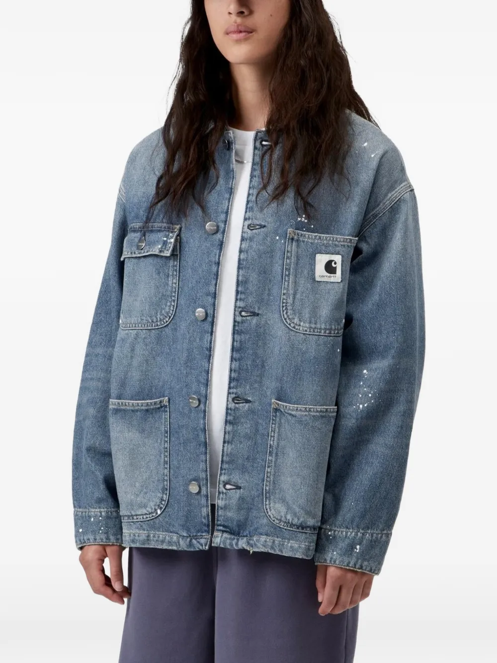 Carhartt WIP Denim jack Blauw